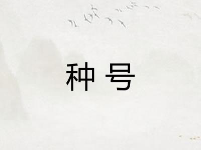 种号