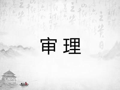 审理 审理