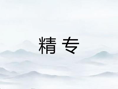 精专 精专