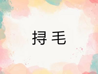 挦毛 挦毛