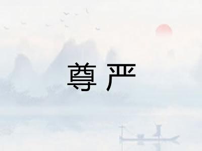 尊严 尊严
