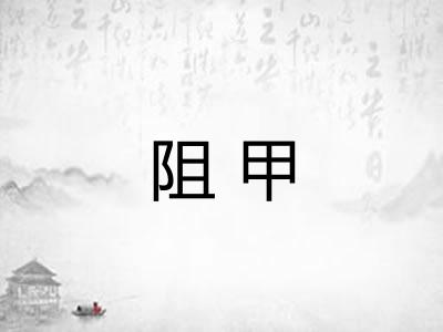 阻甲 阻甲