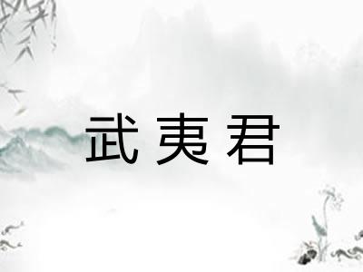 武夷君