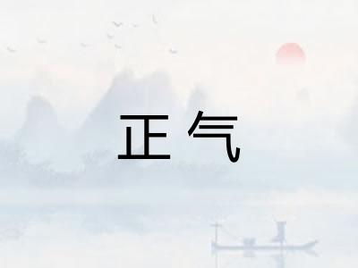 正气 正气
