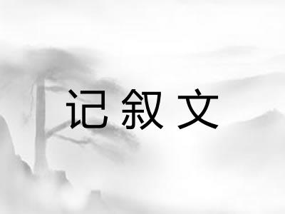 记叙文 记叙文