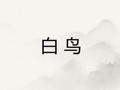 白鸟 白鸟