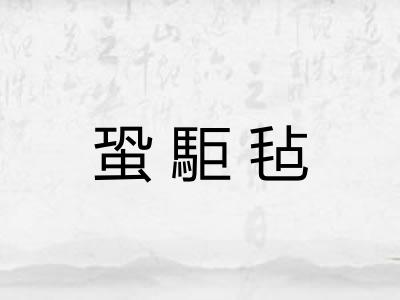 蛩駏毡
