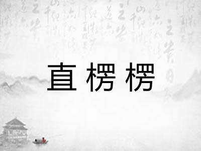 直楞楞 直楞楞