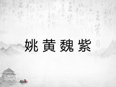 姚黄魏紫 姚黄魏紫