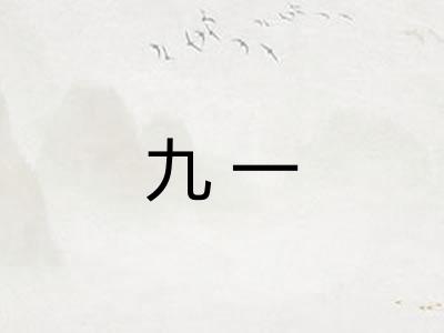 九一 九一