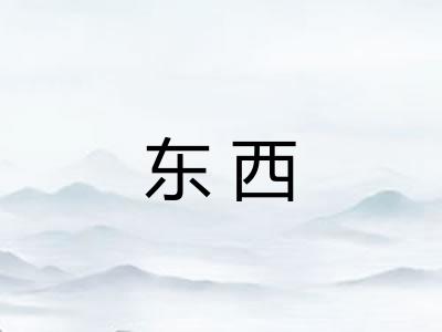 东西 东西
