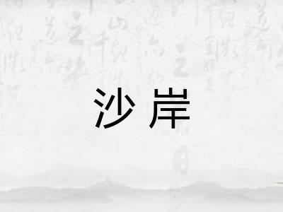 沙岸 沙岸
