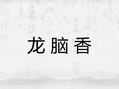 龙脑香 龙脑香