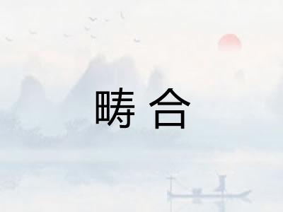 畴合