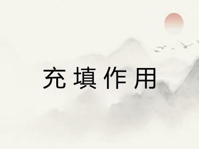 充填作用 充填作用