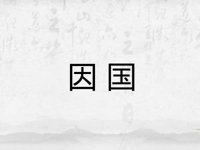 因国