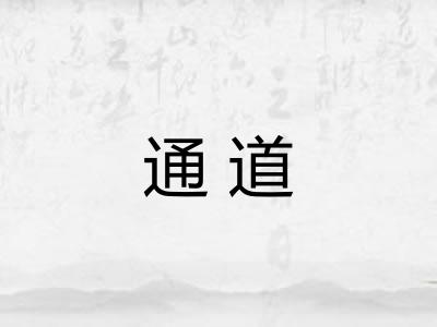 通道