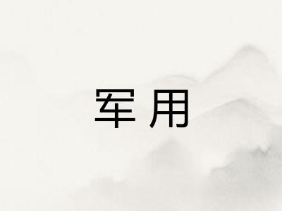 军用 军用