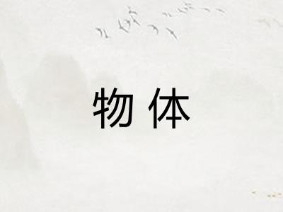 物体 物体