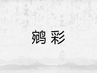 鹓彩 鹓彩