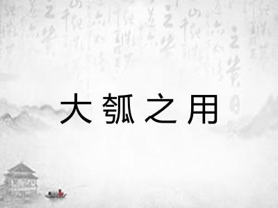 大瓠之用