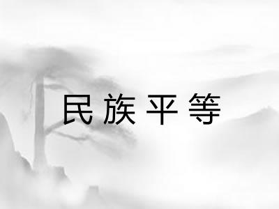 民族平等 民族平等