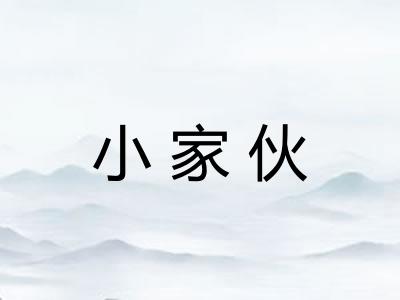 小家伙 小家伙