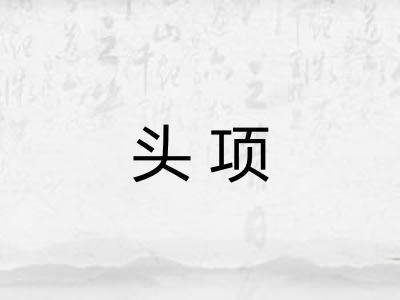 头项 头项