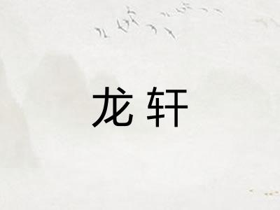 龙轩