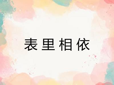 表里相依