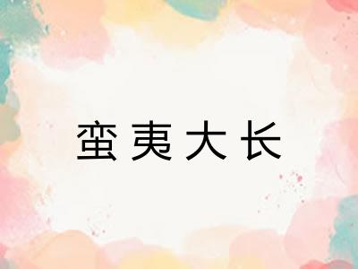 蛮夷大长