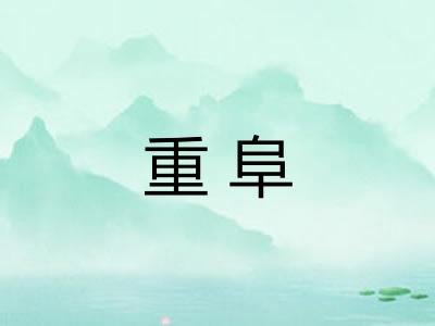 重阜 重阜