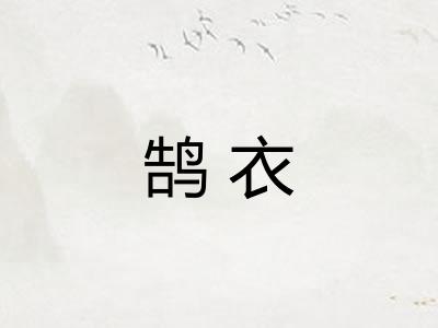 鹄衣