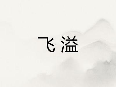 飞溢 飞溢