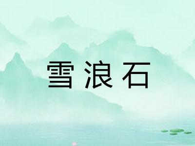 雪浪石