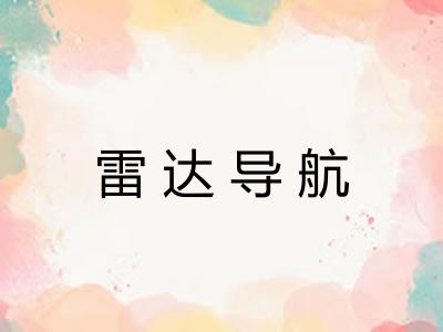 雷达导航 雷达导航