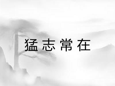 猛志常在 猛志常在